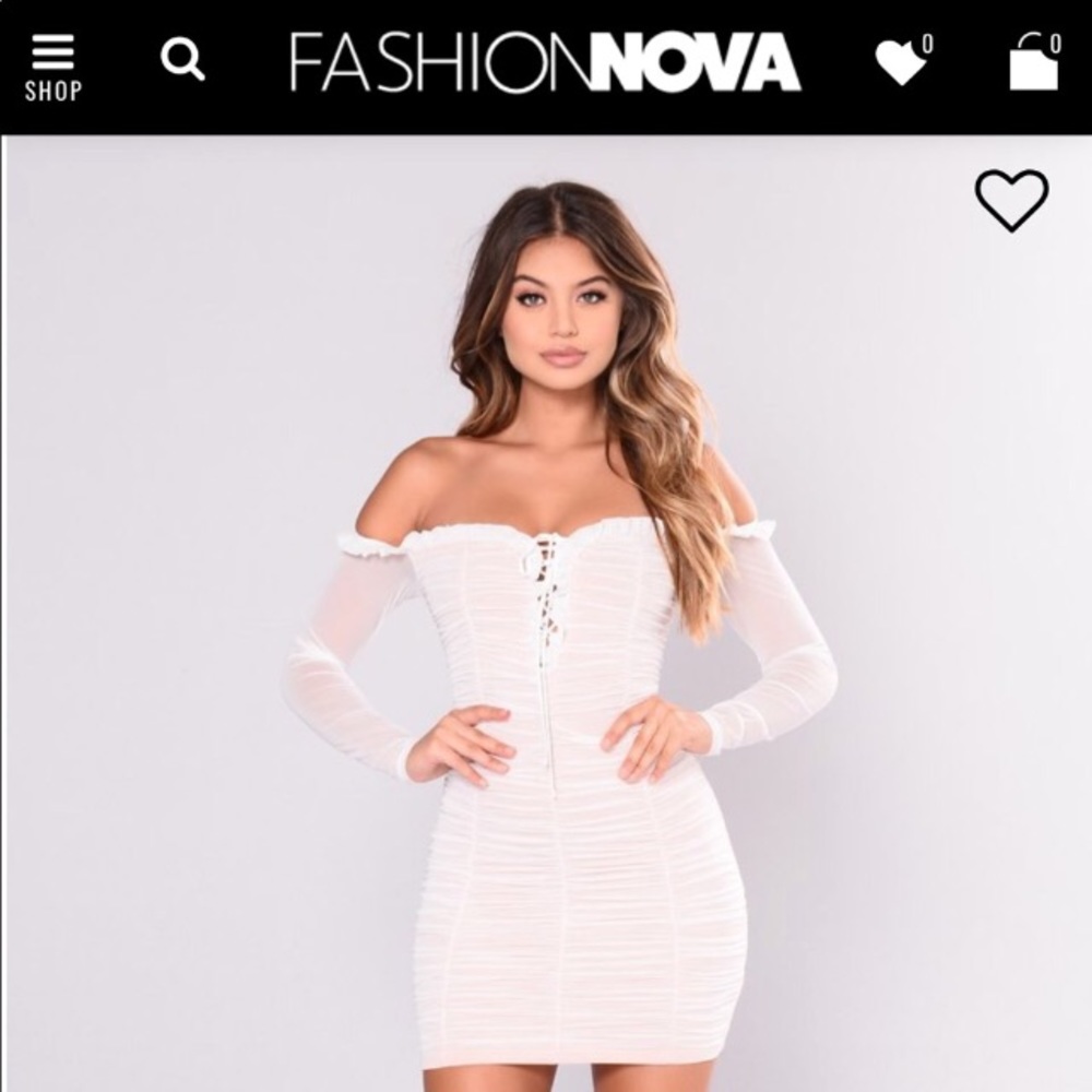 Fashion Nova Maura Mesh Dress